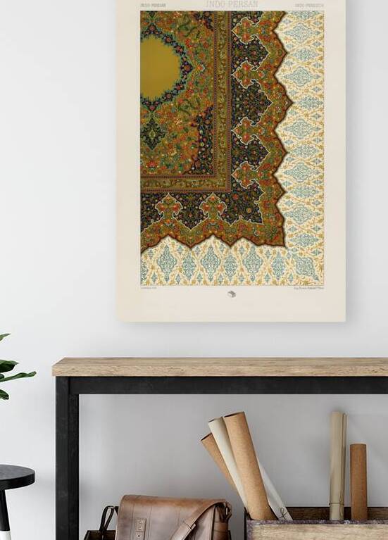 Indo-Persian pattern. 1888 edition Lornement Polychrome by Albert Racine 1825–1893. by IStockHistory com