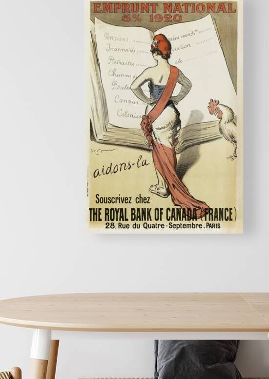 Souscrivez Chez The Royal Bank Of Canada France 1920 Posters by Georges Meunier by IStockHistory com