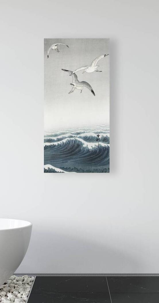 Three seagulls 1900 - 1936 by Ohara Koson 1877-1945. by IStockHistory com