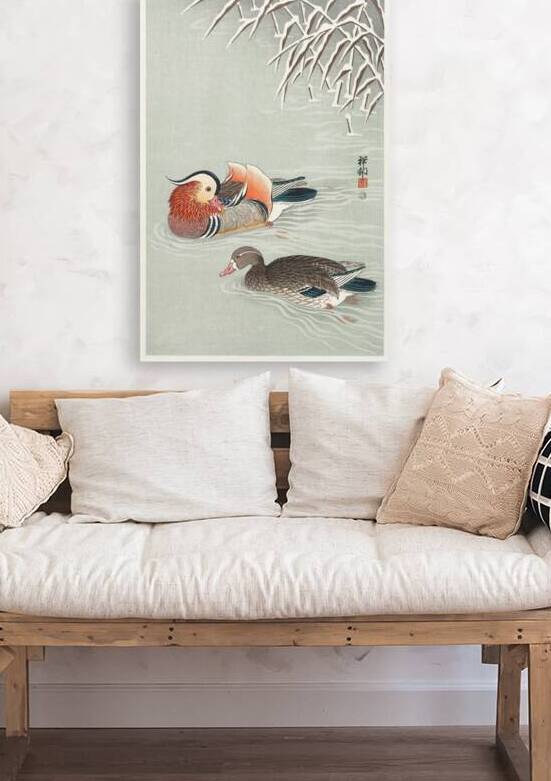 Mandarin ducks 1925 - 1936 by Ohara Koson 1877-1945. by IStockHistory com
