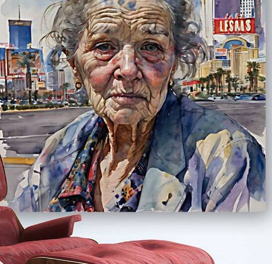 Watercolor “All Gone” By Bruce Lazarus by IStockHistory com