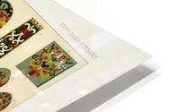 16th Century pattern. 1888 edition Lornement Polychrome by Albert Racine 1825–1893. HD Metal print