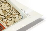 Middle-Ages pattern. 1888 edition Lornement Polychrome by Albert Racine 1825–1893. HD Metal print