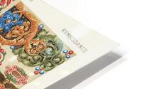 Renaissance pattern. 1888 edition Lornement Polychrome by Albert Racine 1825–1893. HD Metal print