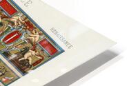 Renaissance pattern. 1888 edition Lornement Polychrome by Albert Racine 1825–1893. HD Metal print
