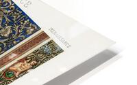 Renaissance pattern. 1888 edition Lornement Polychrome by Albert Racine 1825–1893. HD Metal print