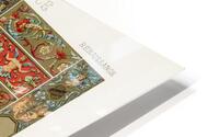 Renaissance pattern. 1888 edition Lornement Polychrome by Albert Racine 1825–1893. HD Metal print