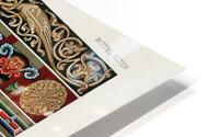 Middle-Ages pattern. 1888 edition Lornement Polychrome by Albert Racine 1825–1893. HD Metal print
