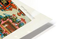 16th and 17th Century pattern. 1888 edition Lornement Polychrome by Albert Racine 1825–1893. HD Metal print