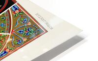 Byzantine pattern. 1888 edition Lornement Polychrome by Albert Racine 1825–1893. HD Metal print