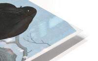 Two crows on a branch 1927 by Ohara Koson 1877-1945. HD Metal print
