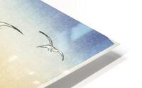 Five seagulls above turbulent sea 1900 - 1930 by Ohara Koson 1877-1945. HD Metal print