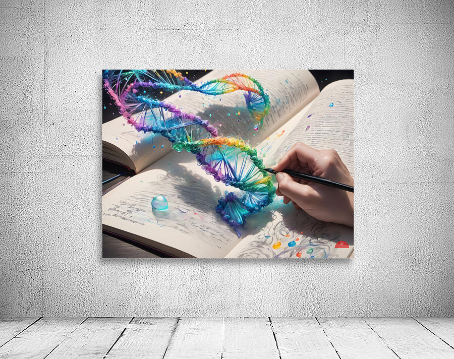 Rainbow DNA By ISHISH Wall Preview