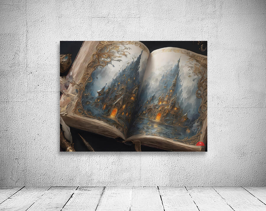 Fantasy Fable Ghost Book By ISHISH Wall Preview