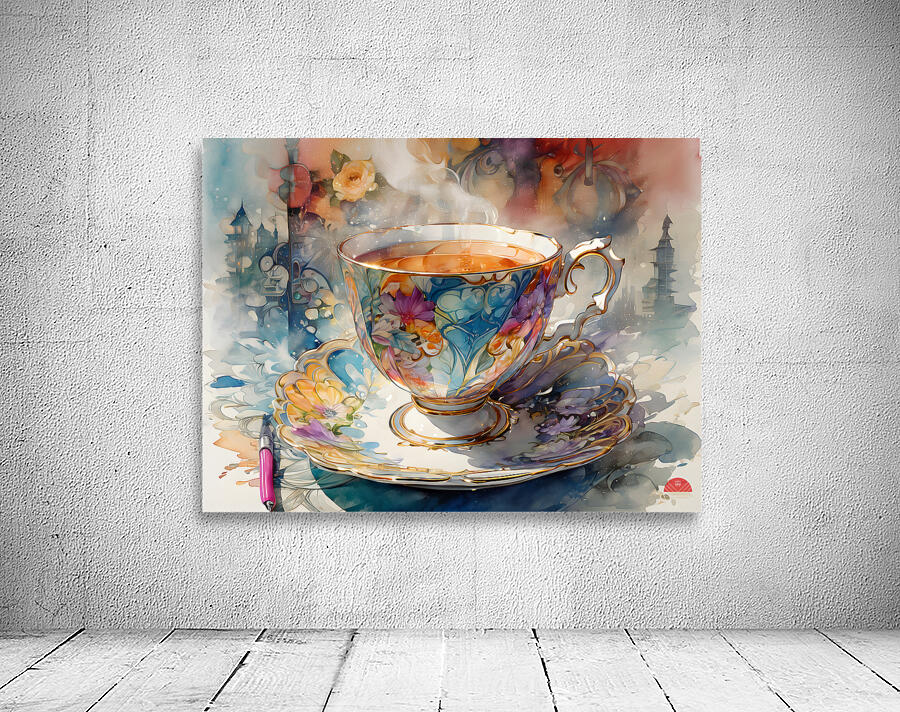 Worldly Teacup By ISHISH Wall Preview