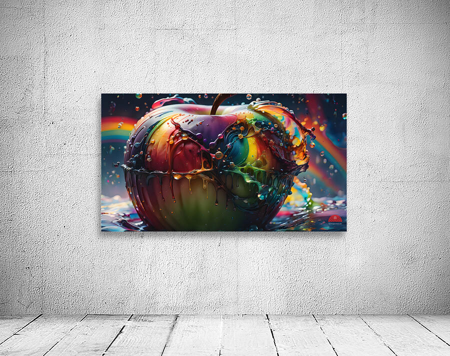 Rainbow Apple By ISHISH Wall Preview