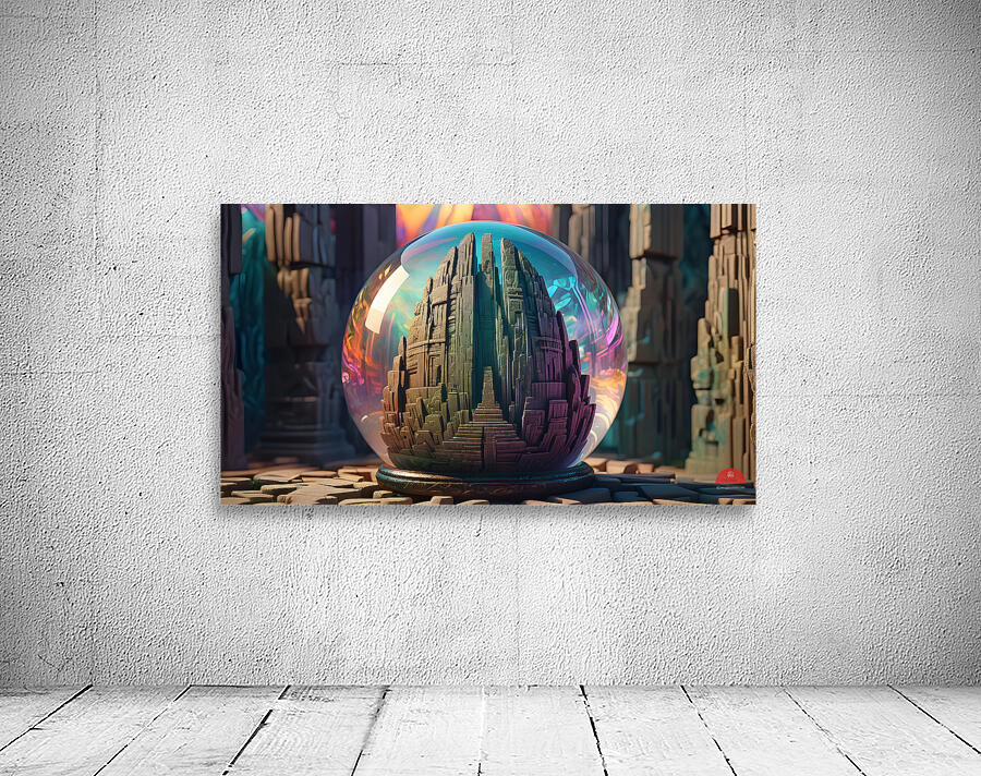 Ancient Stone Monolith Sphere By ISHISH Wall Preview