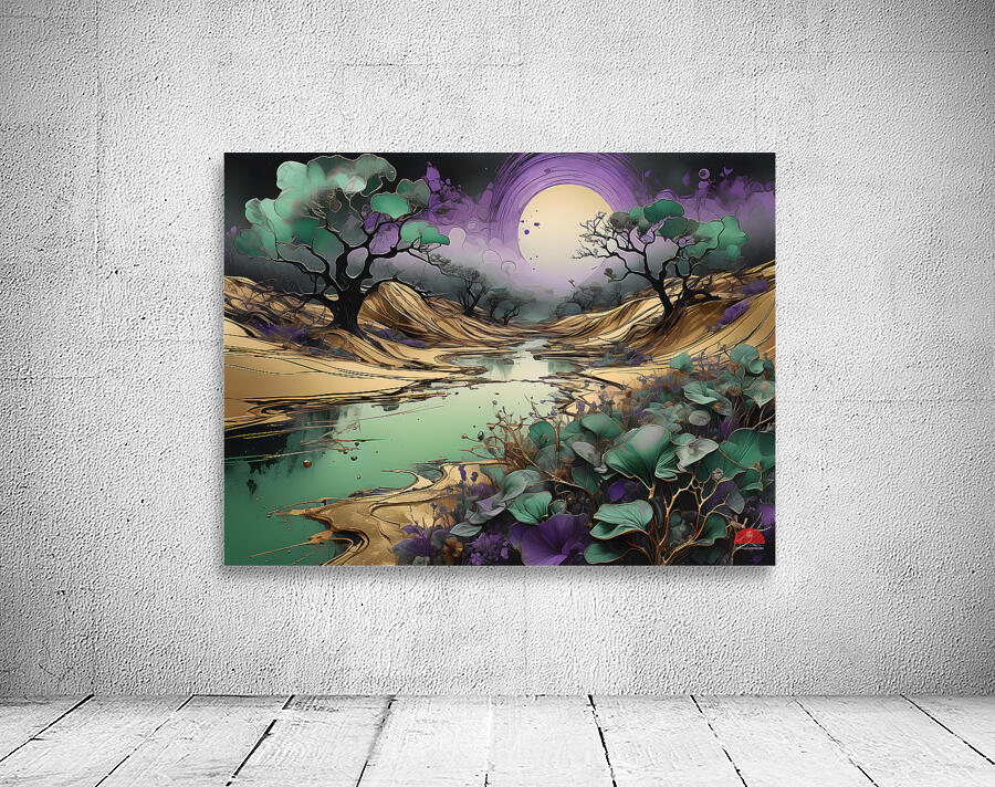 A Luxurious  Golden Brown Valley By ISHISH Wall Preview