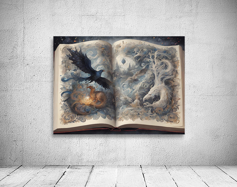 Fabled Bird Book By ISHISH Wall Preview