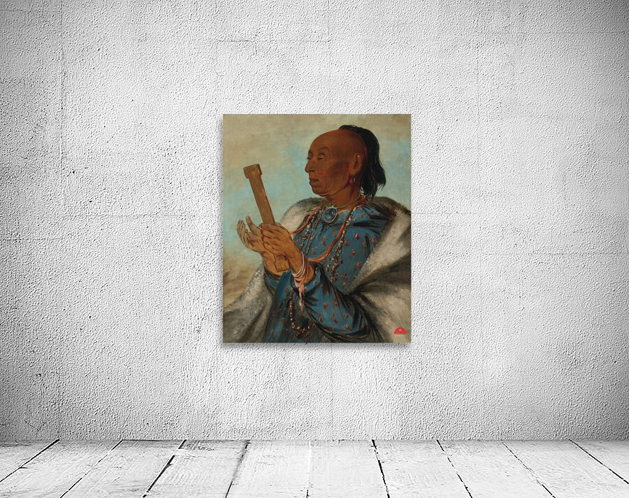 Ah-Tón-We-Tuck Cock Turkey Repeating His Prayer 1830 Wall Preview