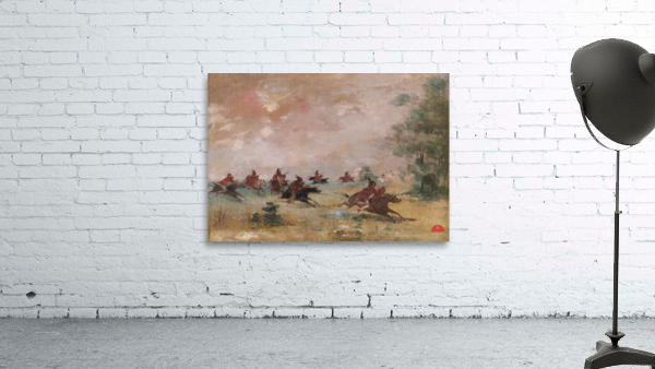 Comanche War Party Mounted On Wild Horses 1834-1837 Wall Preview