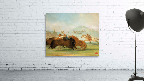 Batiste And I Running Buffalo Mouth of The Yellowstone 1832-1833 Wall Preview