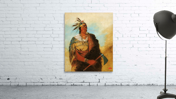 Go-To-Ków-Páh-Ah Stands By Himself a Distinguished Brave 1830 Wall Preview