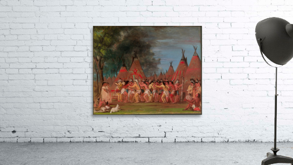 Dance of The Chiefs Mouth of The Teton River 1832-1833 Wall Preview
