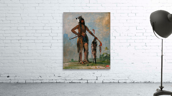 Ka-Bés-Hunk He Who Travels Everywhere a Warrior 1835 Wall Preview