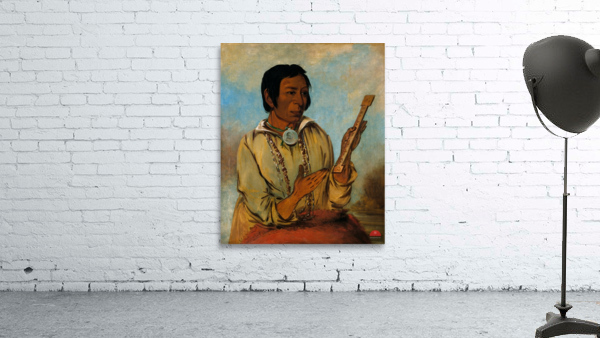 Ma-Shée-Na Elk’s Horns a Subchief 1830 Wall Preview