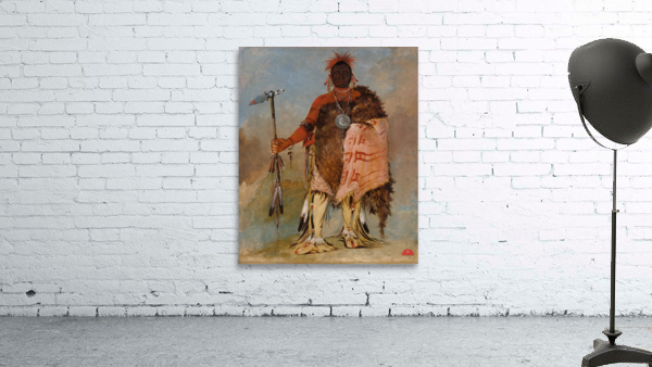 Om-Pah-Tón-Ga Big Elk a Famous Warrior 1832 Wall Preview