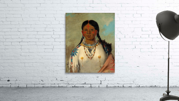 Tís-Se-Wóo-Na-Tís She Who Bathes Her Knees Wife of The Chief 1832 Wall Preview