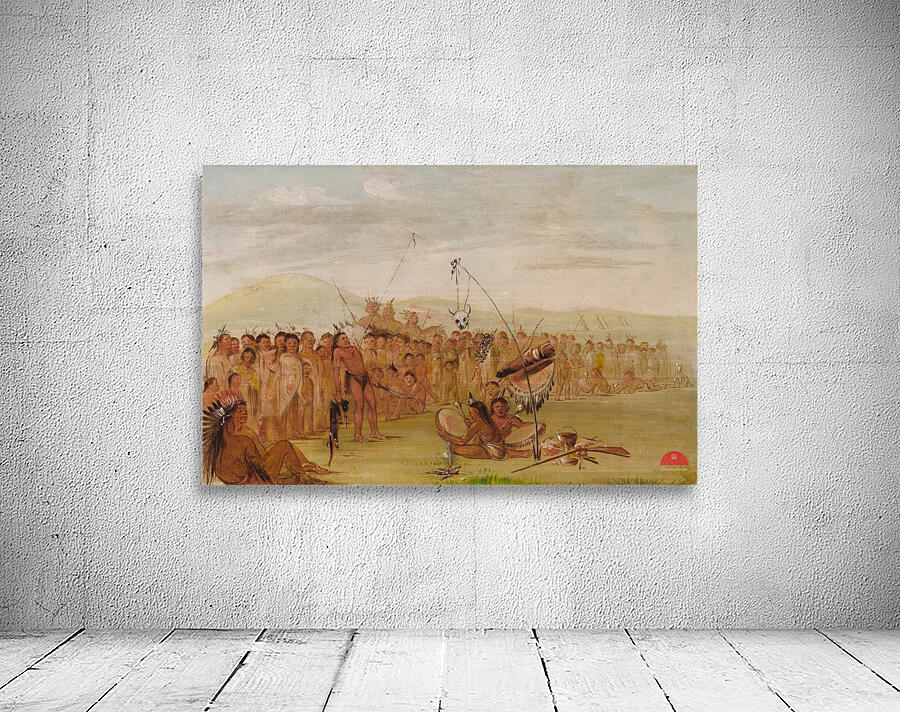 Self-Torture In a Sioux Religious Ceremony 1835-1837 Wall Preview