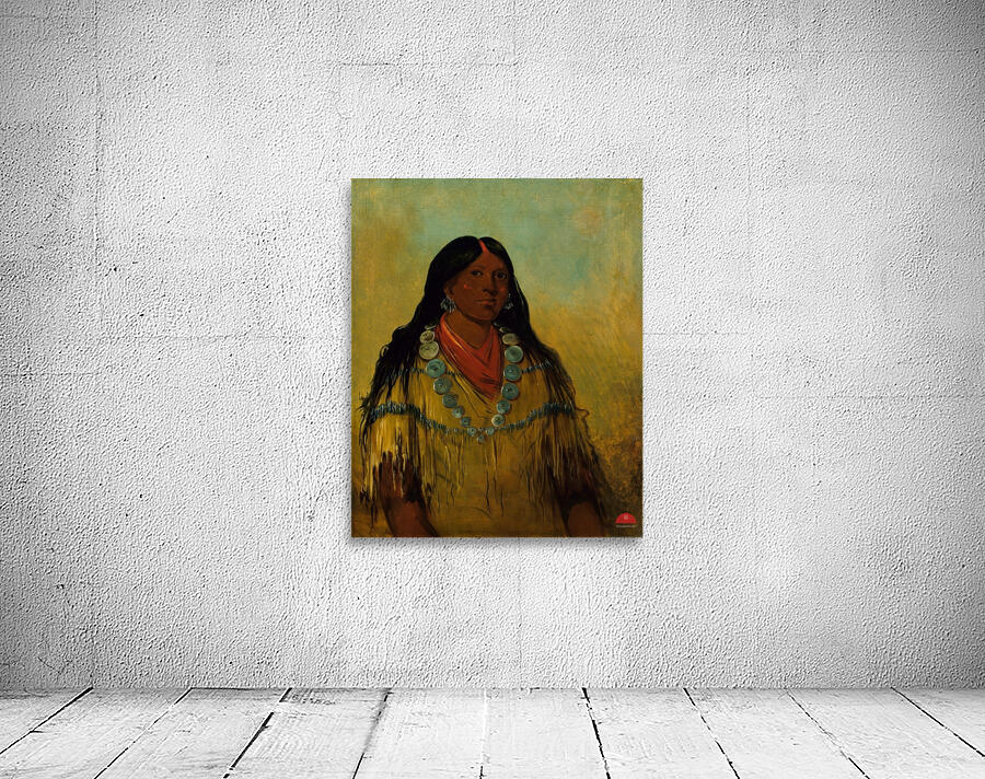 Tchow-Ee-Pút-O-Kaw a Woman 1834 Wall Preview