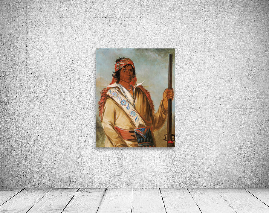 Steeh-Tcha-Kó-Me-Co Great King Called Ben Perryman a Chief 1834 Wall Preview