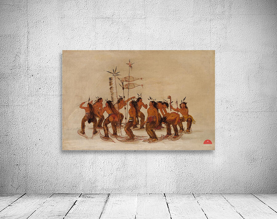 Snowshoe Dance At The First Snowfall 1835-1837 Wall Preview