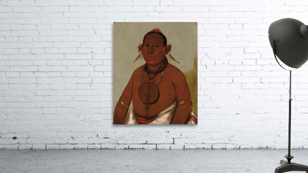 Wa-Sáw-Me-Saw Roaring Thunder Youngest Son of Black Hawk 1832 Wall Preview