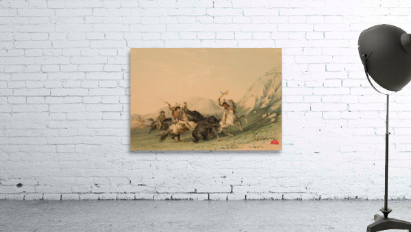 Attacking the Grizzly Bear 1844 Wall Preview