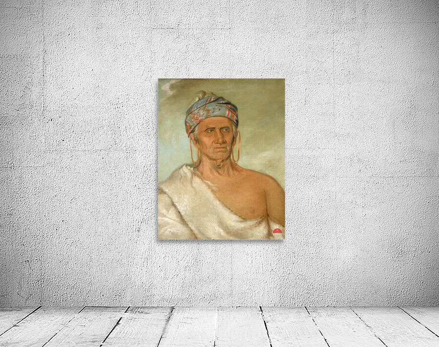 Lay-láw-she-kaw Goes Up the River an Aged Chief 1830 Wall Preview