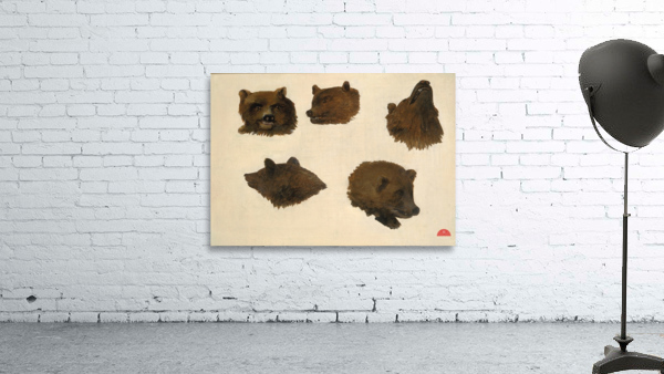 Portraits of Two Grizzly Bears From Life 1839-1840 Wall Preview
