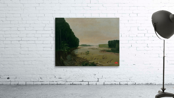 View On The Missouri Alluvial Banks Falling In 600 Miles Above St. Louis 1832 Wall Preview