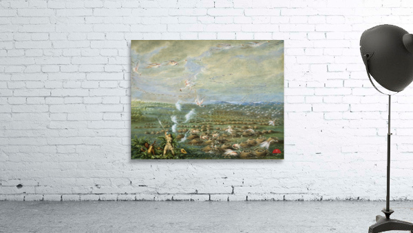 Flamingo Shooting in South America 1856 Wall Preview