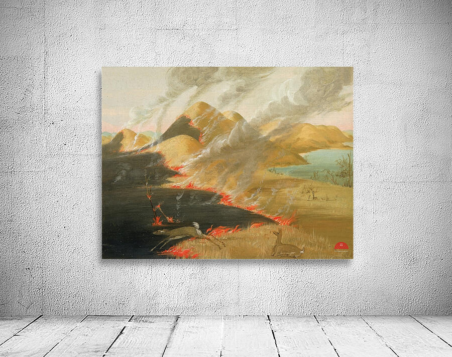 Prairie Bluffs Burning 1832 Wall Preview