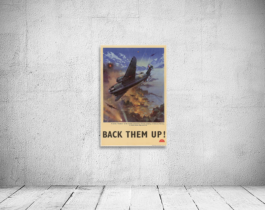 A Raid by ‘Hudsons’ of the Coastal Command on German Shipping at Aalesund Wall Preview