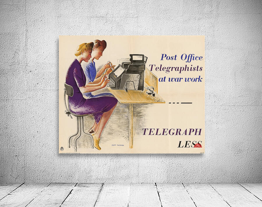Post Office Telegraphists at War Work – Telegraph Less 2 Wall Preview
