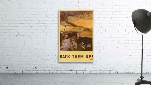 British Field-Guns Smash a German Tank Attack at Point-Blank Range in Libya – Back Them Up! Wall Preview