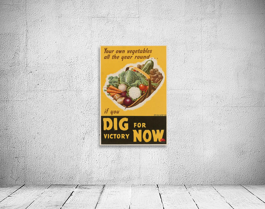 Your Own Vegetables all the Year Round…if You Dig for Victory Now Wall Preview