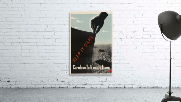 Keep it Dark – Careless Talk Costs Lives Wall Preview