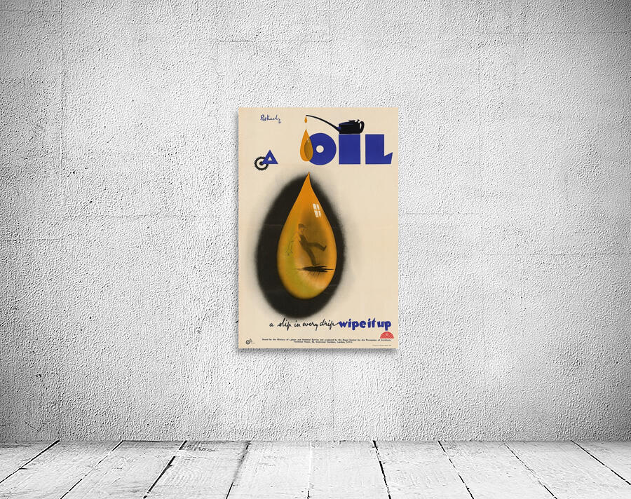 Oil – A Slip in Every Drip – Wipe it Up Wall Preview