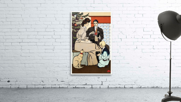 Vintage Christmas Poster ca. 1890-1907 by Edward Penfield Wall Preview